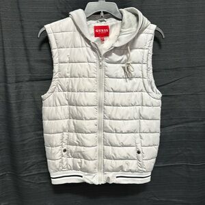 Guess" Puffy Vest Size M  White All Season Good Quality‎ / Box 14-12